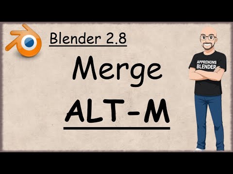 Blender 2.8 Tuto Français - Gestion de la fonction Merge (Episode 56)