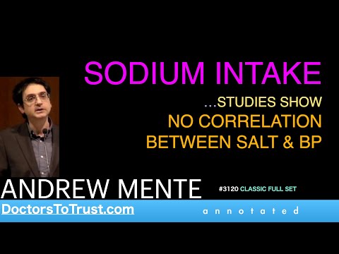 ANDREW MENTE | SALT…STUDIES: NO CORRELATION between SALT intake & BP