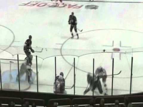 Mats Zuccarello's Hit On Kyle Clifford (October 7 2011)