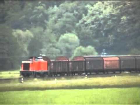 212 mit Güterzug bei Gräfendorf