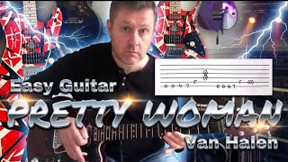 Easy Guitar - Pretty Woman - Van Halen Guitar Lesson