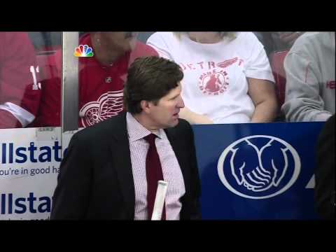 Johan Franzen spears David Legwand. Nashville Predators vs Detroit Red Wings 4/15/12 NHL Hockey