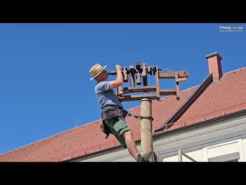 Postavljanje klopotca v Ljutomeru