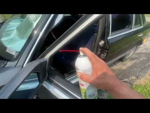 How to simply fix sticky and slow running electric windows on older cars, Demo 560SEL 89 Mercedes