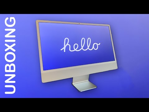 24 Inch iMac Unboxing (M1, 2021, Silver)