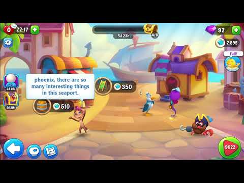 FISHDOM: Seaport Adventure Story Event Reward 4. 🐵🦀🐠