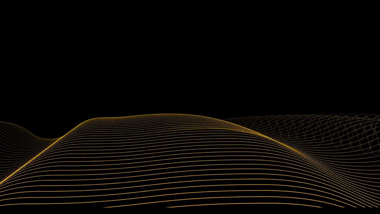 yellow lines wave abstract background. abstract wave technology background