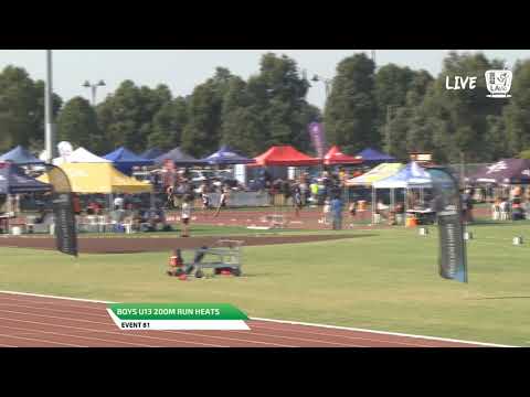 Boys U13 200m Heat 1 - 2019 State Track and Field Championships // LAVicTV