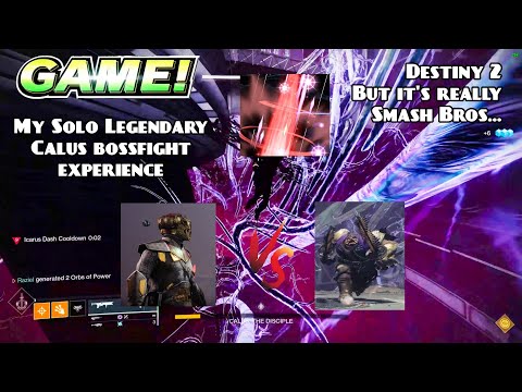 Destiny 2 Lightfall Solo Legendary Calus - All attempts (boss fight only) - Worst designed boss ever