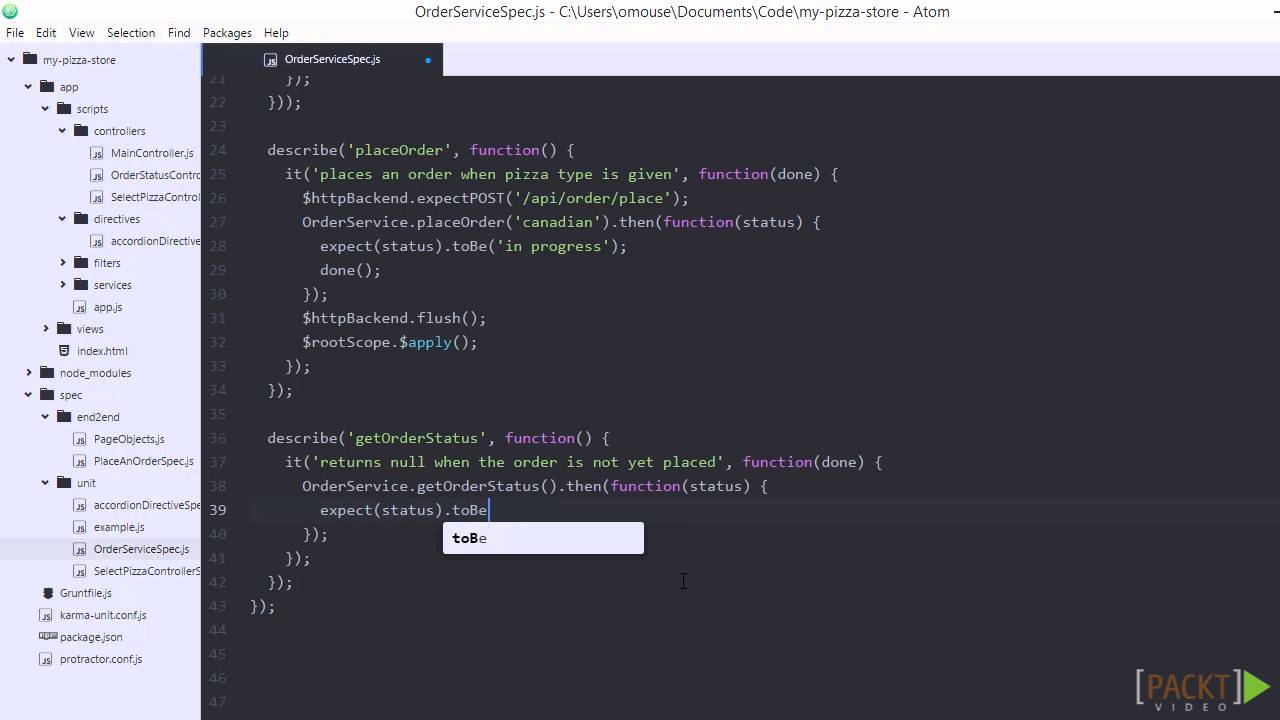 Learning AngularJS Testing: Mocks and Spies | packtpub.com