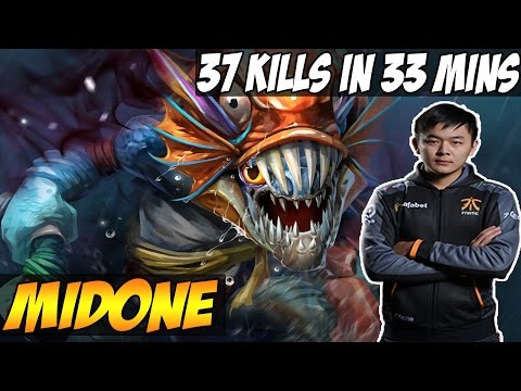 37 KILLS IN 33 MINUTES - MidOne 8600 MR Plays Slark - Dota 2
