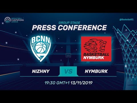 Nizhny Novgorod v ERA Nymburk - Press Conference - Basketball Champions League 2019-20
