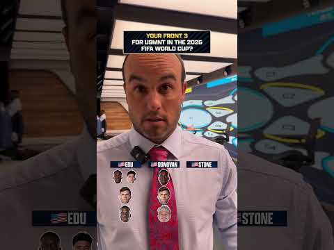 USMNT Front 3 for the 2026 FIFA World Cup? 🤔 #unitedstates #usmnt #Worldcup