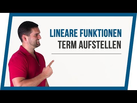 Linear function, determining the function term, 2 points, with diagram | Math by Daniel Jung