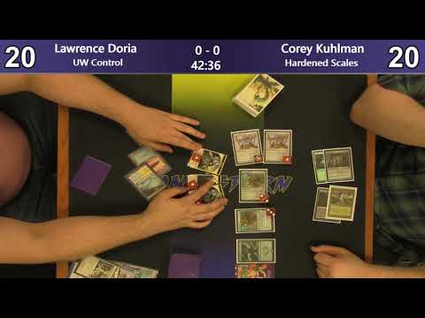 Lawrence Doria (UW Control) vs Corey Kuhlman (Hardened Scales) - Sunday Night Modern 7/28/19