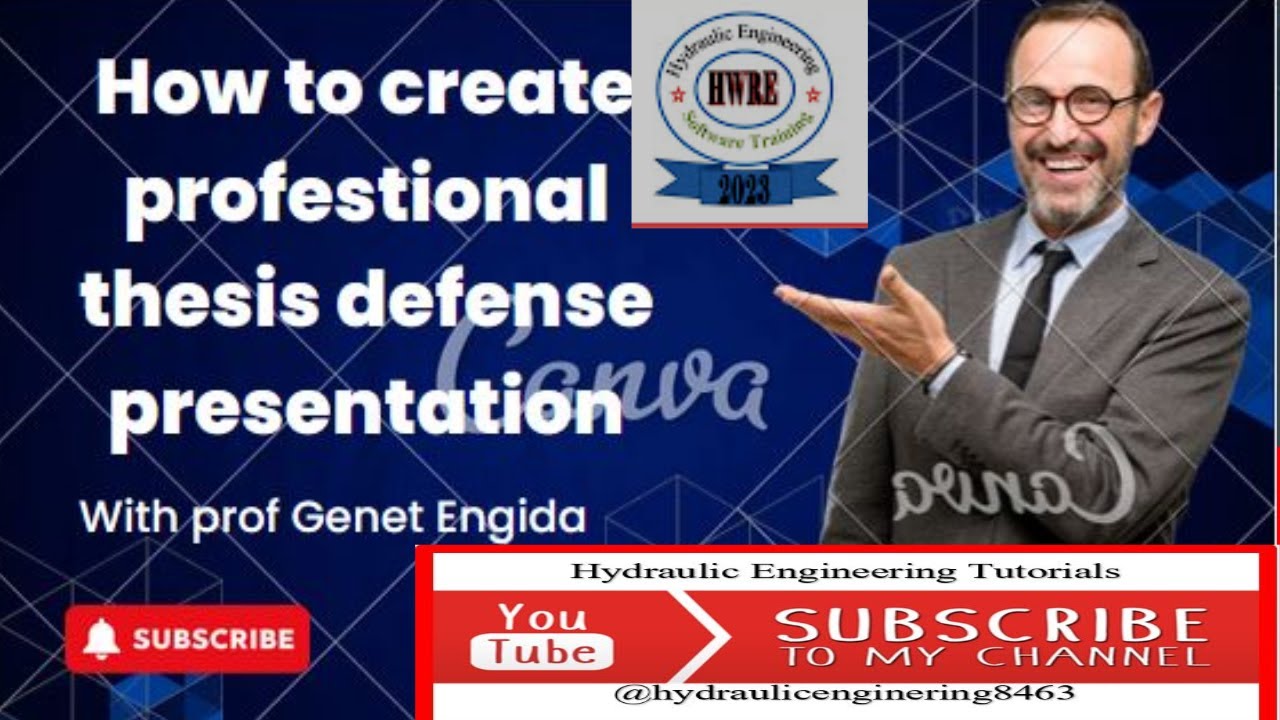 how to create a professional thesis  defense presentation using canva 2023?