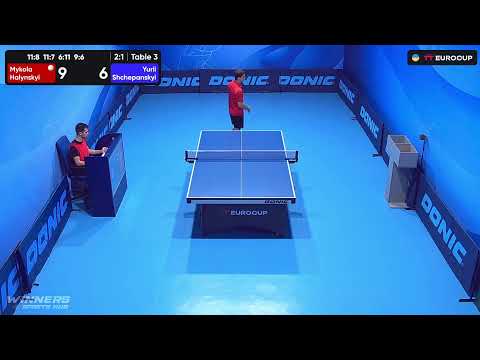 13:40 Mykola Halynskyi - Yurii Shchepanskyi 09.09.2023 TT Euro.Cup Ukraine Star. TABLE 3