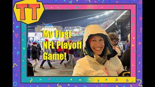 Tina Tries Reacting to My First NFL Playoffs Game! | Patriots vs Chargers 2026 NFL Playoffs Live POV