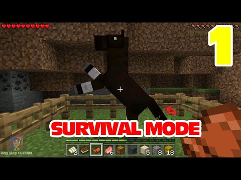 MineCraft Survival Mode | Gameplay 1 | Wing Wing Channel