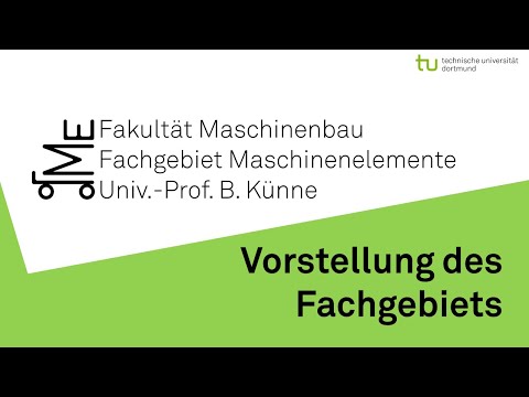 Imagefilm Fachgebiet Maschinenelemente