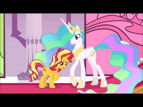 Princess Celestia And Sunset Shimmer Reunion English And Japanese Comparison Subtitles