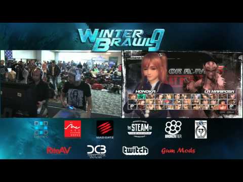 Winter Brawl 9 - DOA5LR - Top 8 - M-C-Kwiggle (Honoka) vs DrDogg (Helena)
