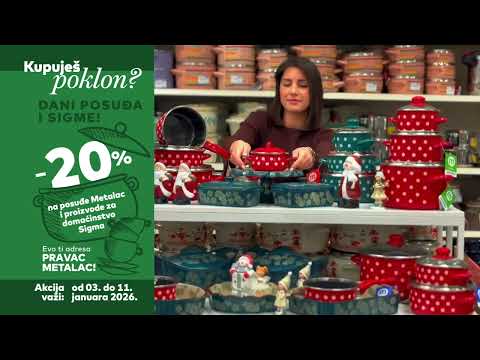 Dani posuđa i Sigme u Metalac Marketu i online