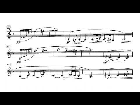 [Alan Hovhaness] Lament for Clarinet Solo Op.25 (Score-Video)