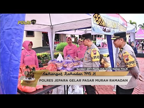 BAZAR RAMADAN POLRES JEPARA DISERBU WARGA