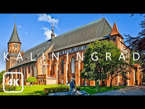 【4K】Walking in Kaliningrad (Königsberg), Russia