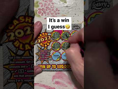 Florida lottery cash blast scratch off ticket winner #scratchers #fun #scratchofftickets ￼