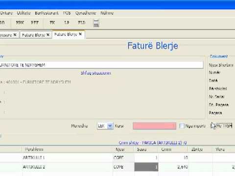 Kontabilizimi Automatik me Programin Bilanc