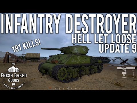 Hell Let Loose - Tank Crew Destroys Infantry (Update 9)