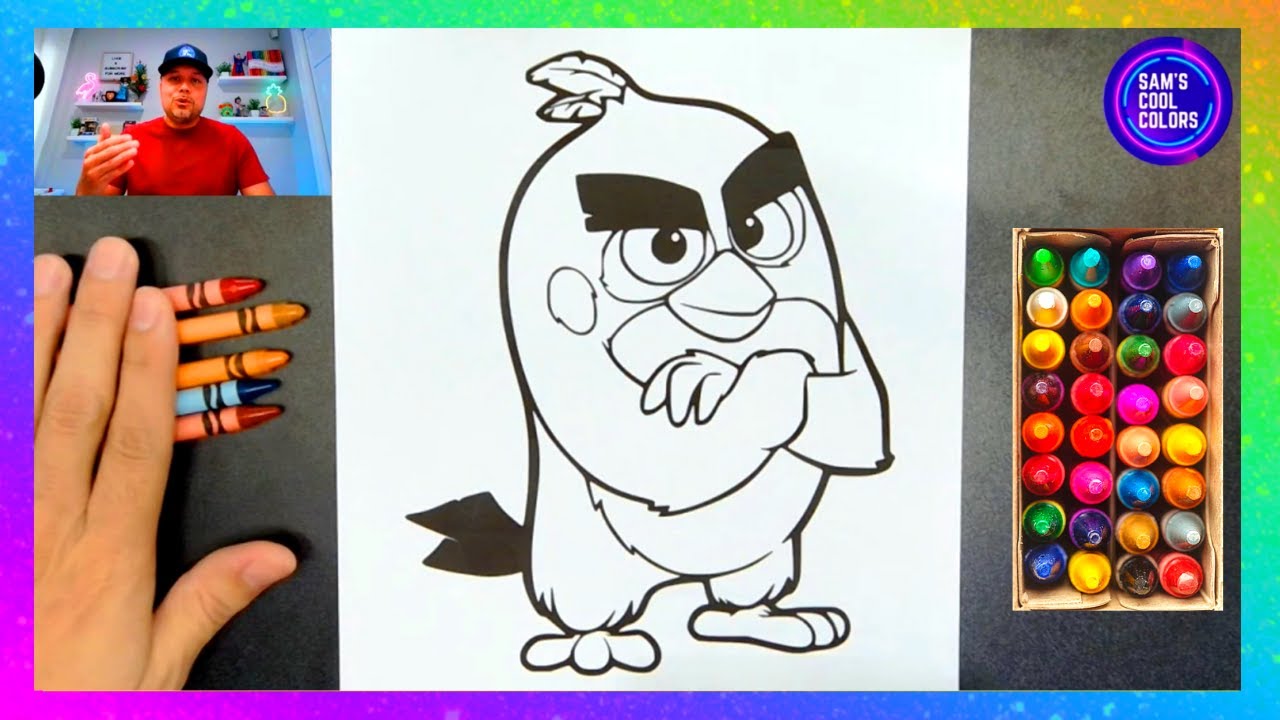 Coloring Red | Angry Birds Coloring Page | Crayola Crayons