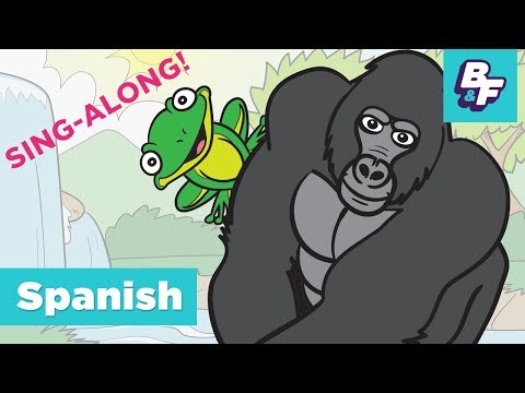 Learn Spanish Prepositions Sing-Along Song | BASHO & FRIENDS 4k Learning Songs | Dónde está chant