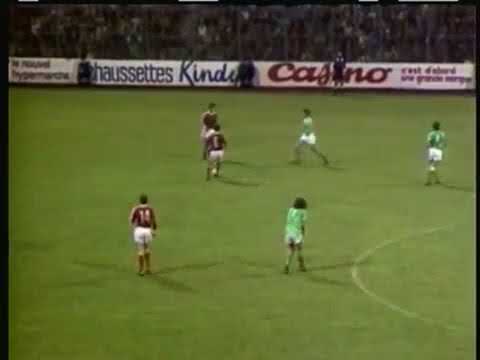 ECC 1976-77. 1 Round. AS Saint-Étienne - CSKA Sofia. Highlights.