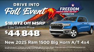 Truck Yeah! $19K Off RAM 1500 at Freedom CDJR Lexington!