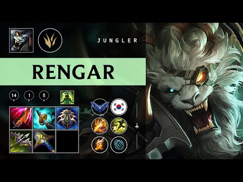 Rengar Jungle vs Nidalee - KR Diamond Patch 26.02