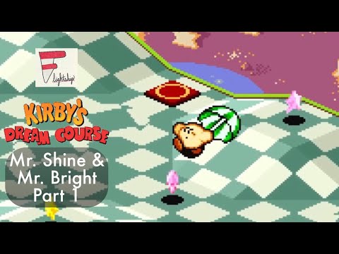 Kirby's Dream Course (Vs. Mr. Paulson): Mr. Shine and Mr. Bright Course Part 1