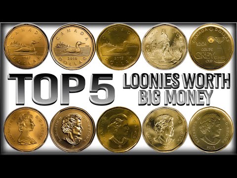 TOP 5 Most Valuable Loonies in Circulation - Canadian Dollar Coins Worth BIG MONEY