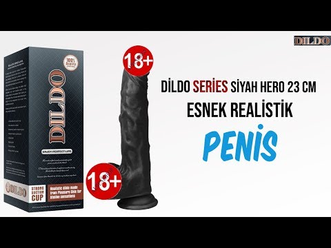 Dildo Series Siyah Hero 23 Cm Belden Bağlamalı Realistik Penis