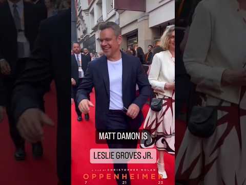 Matt Damon - Paris - Oppenheimer - Red Carpet - World Tour - Universal Pictures - Christopher Nolan
