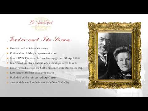 Watch YouTube video titled Isidor & Ida Straus, Macy's Department Store Owners