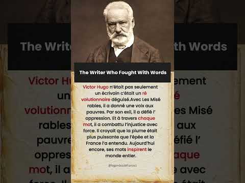 La plupart des gens ignorent comment Victor Hugo a changé la France 🇫🇷 #Shorts #history