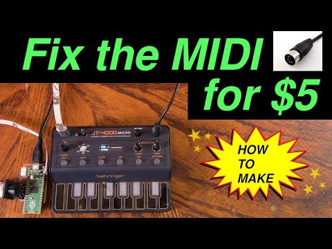 USB to 5 pin - MIDI fix for $5