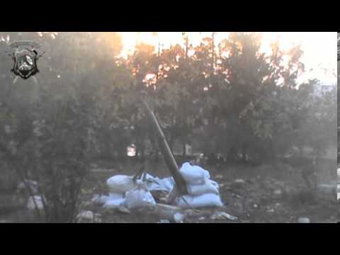 استهداف مقرات النظام على جبهة الكم في ريف حمص بقذائف الهاون من قبل كتيبة أسود الأرض