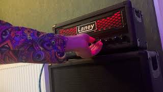 Video thumbnail for Laney Ironheart Foundry Dualtop head and cab combo review and demo (HUGE METAL TONES) by Tom Payton