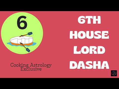6TH HOUSE LORD DASHA - Vedic Astrology #cookingastrology