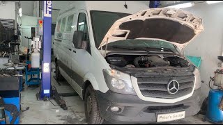 Mercedes Sprinter 316 W906 Serpentine belt replacement