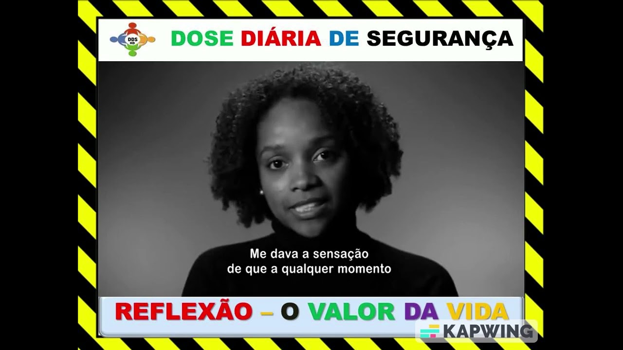 DDS REFLEXÃO – O VALOR DA VIDA.